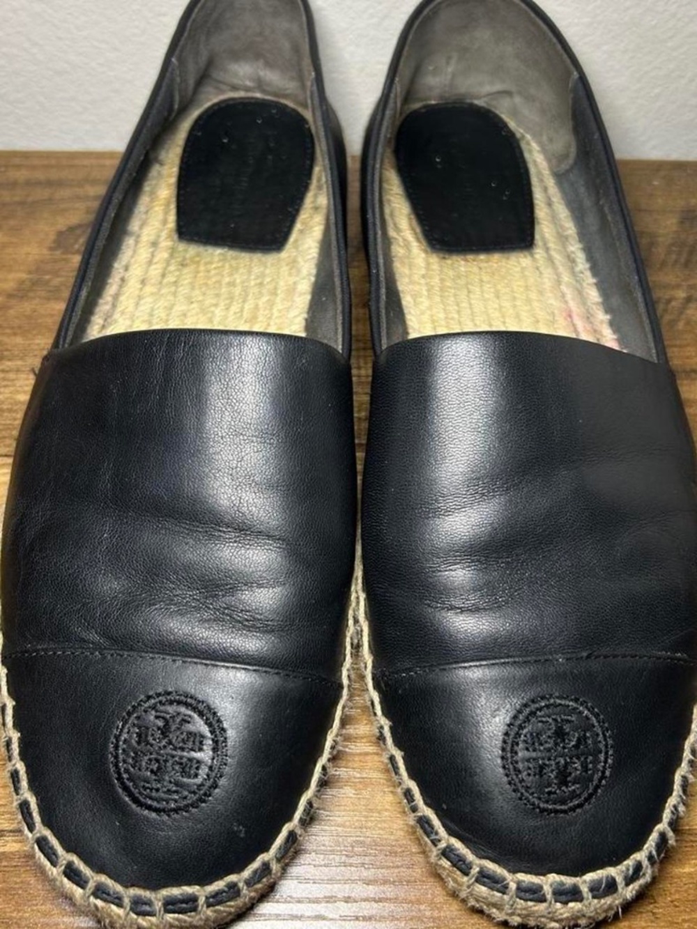 Tory Burch Women's Black Espadrille Loafers
